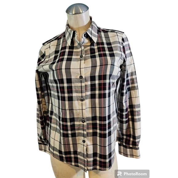 3/$25 Foxcroft Size 10P Wrinkle Free Button Down Shirt Plaid - Picture 1 of 6
